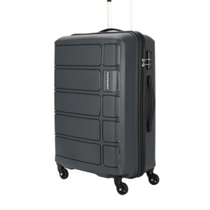 Kamiliant Medium by American Touristerharrier 4 Wheels Spinner Polypropylene (PP) 68 Cm Iron Grey Check-in Hard Luggage Trolley