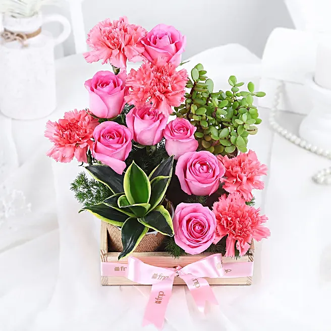 Blooming Jade and Rosy Bliss