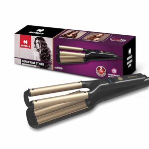 Havells Beach Wave Styler with Ceramic Coated Barrel | Adjustable Temperature Settings with Temperature Control | 360° Swivel Cord with Hanging Loop |2 Years Manufacturer Warranty | HS4000 (Black)