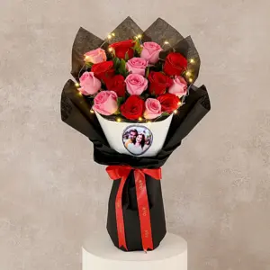 LED Anniversary Rose Arrangement