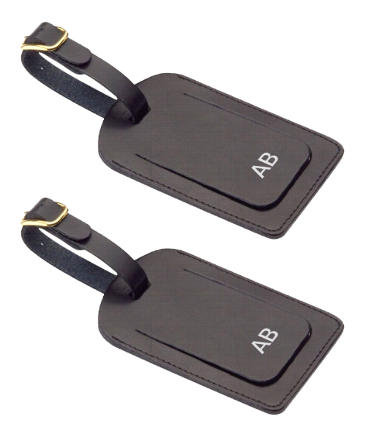 2pcs Personalised Covered Luggage Tag