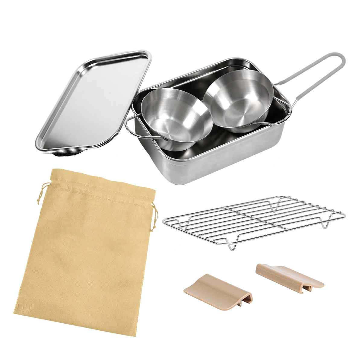 4BNK Multi Camping Mess Kit Set 7P