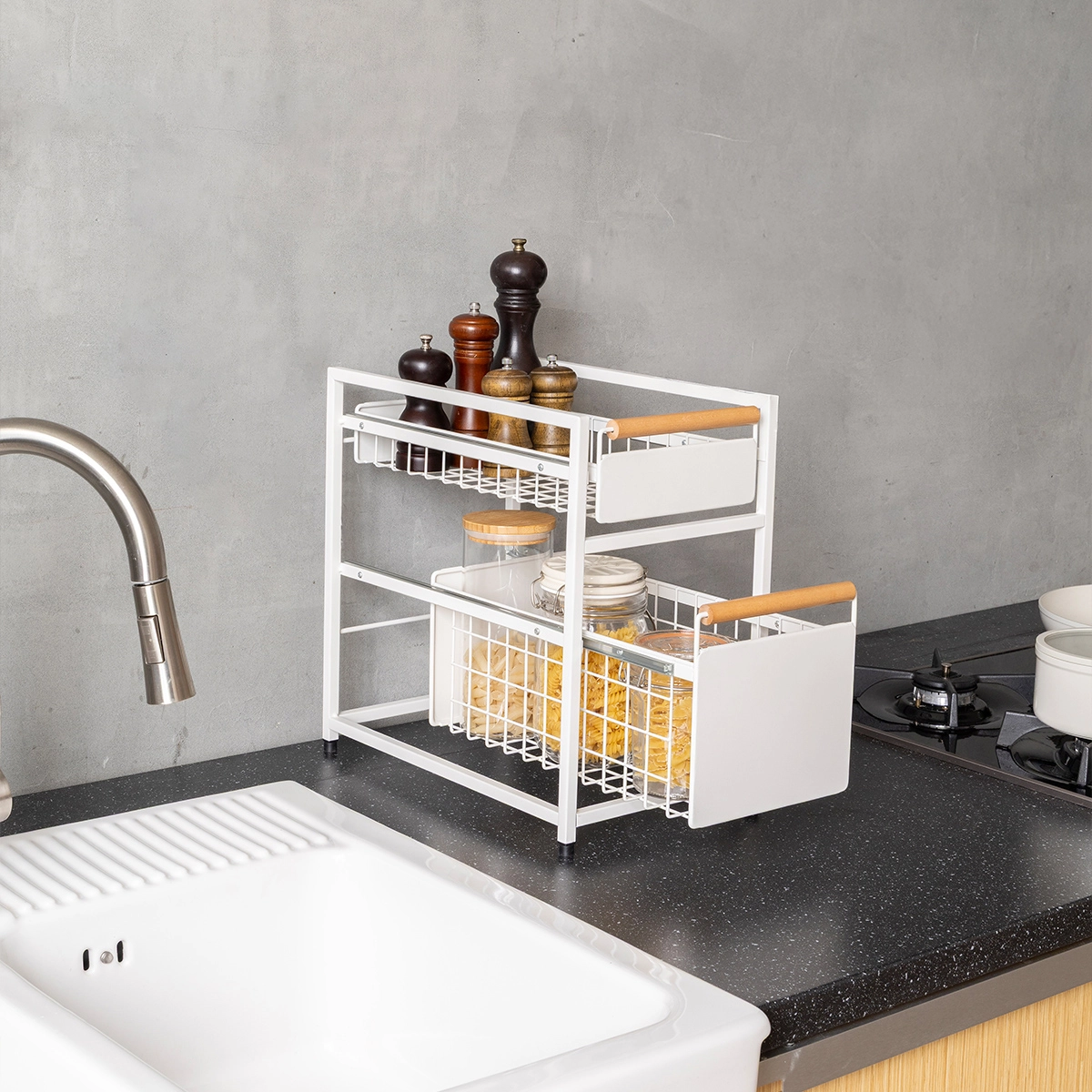 Artic & Base 2-Tier Sliding Organizer