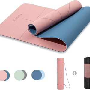 Yoga Mat Alignment Lines Anti-Slip