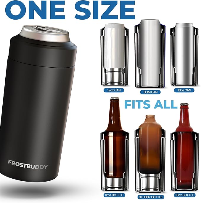 Universal Can Cooler - Fits all - Stainless Steel