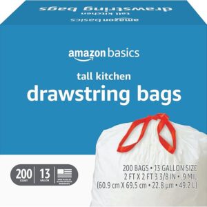 Tall Kitchen Drawstring Trash Bags