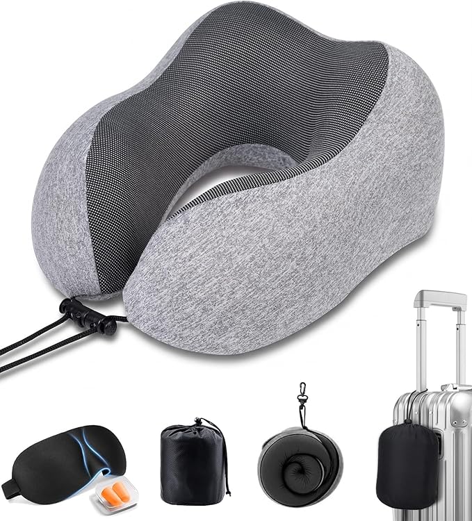 Comfort Travel Neck Pillow for Airplane Essentials