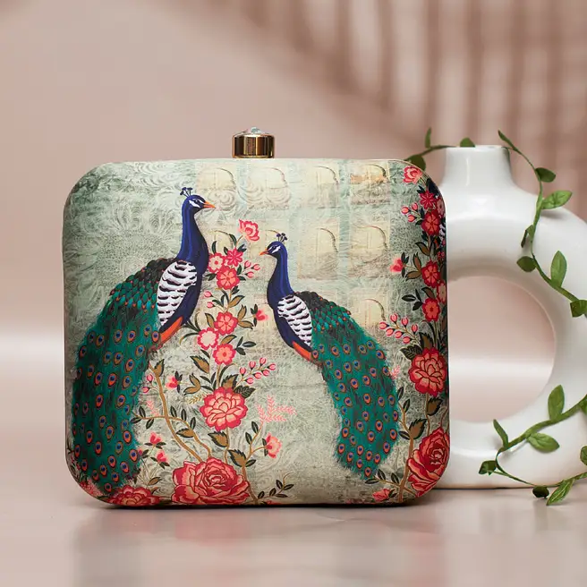 Peacock Designer Clutch