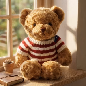 Stripe Sweater Teddy Bear