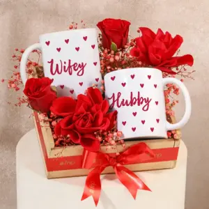 Rose & Couple Mug Gift Set
