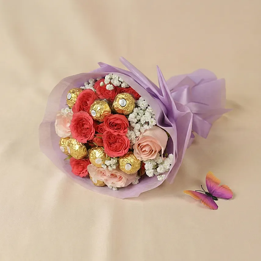 Roses & Chocolate Gift for Her