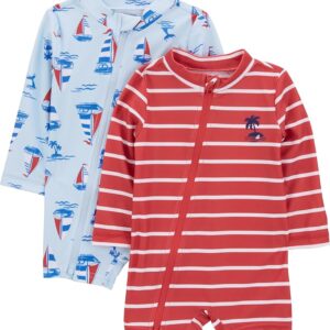 Boys' 1-Piece Zip Rashguards