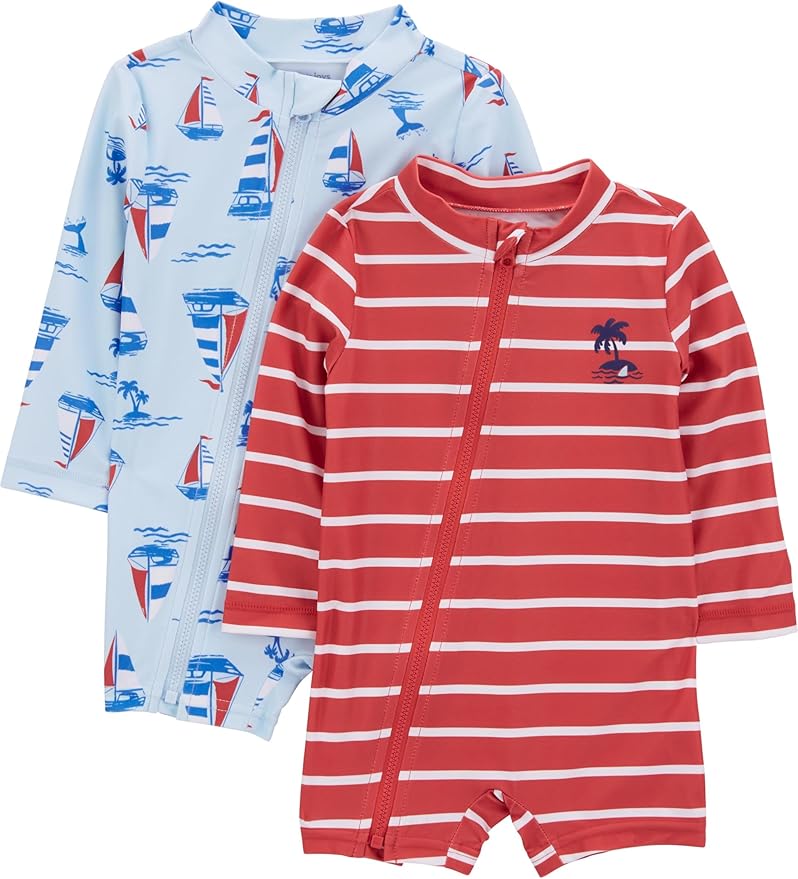Boys' 1-Piece Zip Rashguards