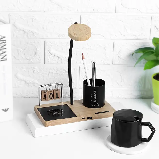 Personalized 6 in 1 multi functional desk utility