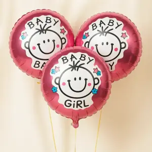 3 Baby Girl Balloon