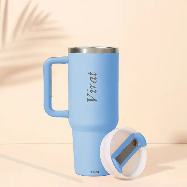 Personalised Cool Blue Trendy Tumbler