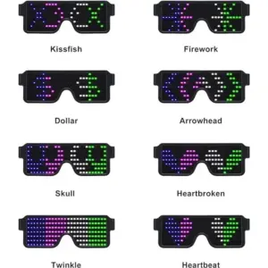 LED Wireless Digital Party Glasses