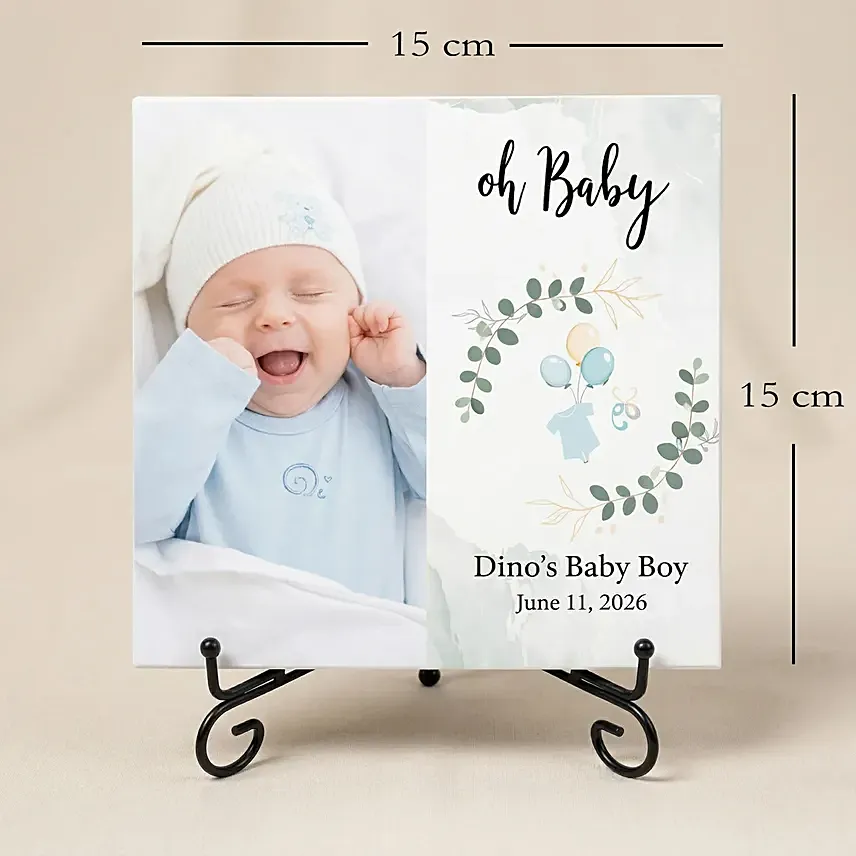 Personalized Baby Boy Photo Frame