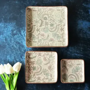 Royal Indian Art Platter Set