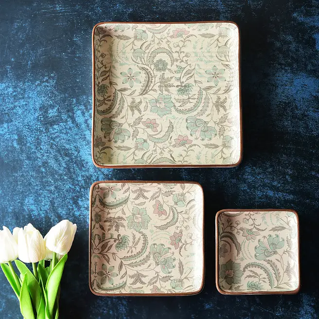 Royal Indian Art Platter Set
